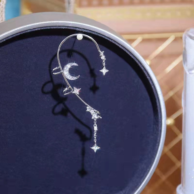 Moon & Star Earcuff Pair