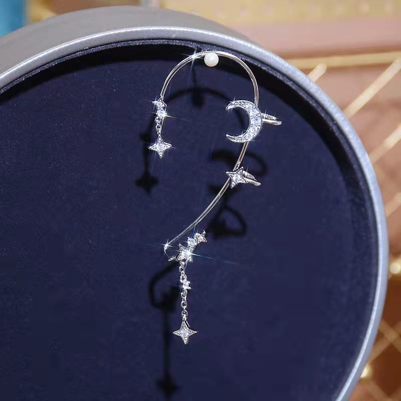 Moon & Star Earcuff Pair